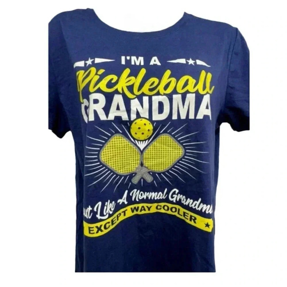 Pickleball grandma graphic tee Size Medium Blue - Picture 2 of 6